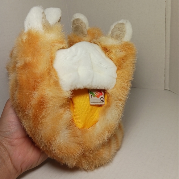 Folkmanis Puppets Orange Tabby Kitten Cat Stuffed Animal Plush Orange Cat - Picture 4 of 10